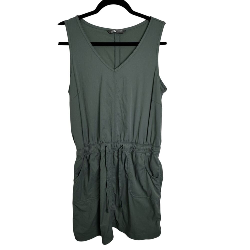 The North Face Green Sleeveless Athleisure Dress Cinch Waist Size Medium